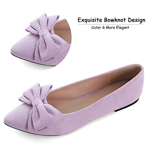 Image of Dear Time Women's Ballet Flats Dress Ballet Shoes Slip on for Office Work Comfortable Shoes