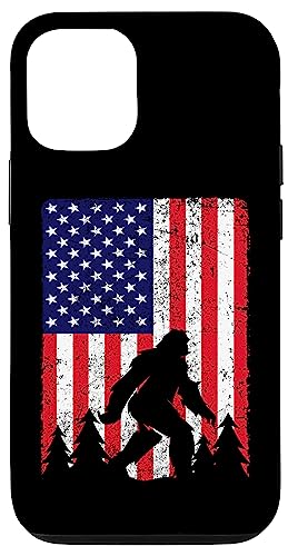 Iphone 12/12 Pro Patriotic Bigfoot 4Th Of July American Usa Flag Bigfoot Case #TOP12
