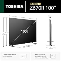 Toshiba 100" Z670 Series Mini-LED 4K UHD Smart Fire TV (100Z670R, 2026 New) - QLED, Native 144Hz, HDR10+, Dolby Vision IQ, REGZA Engine Zri, Dolby Atmos, Game Mode Pro, Alexa Built-in, Japan Quality — image 2