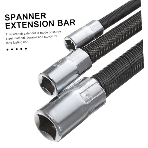 Rallonge de clé flexible en acier noir, extension douille pour mécanique et serrage difficile - 5