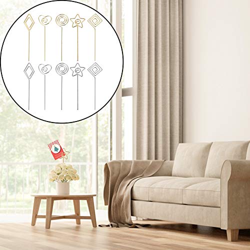 Toyvian 10Pcs Porta NÃºmero de Mesa Liga Diy Lugar Porta CartÃµes Porta-CartÃµes Imagem Memo Nota Fo