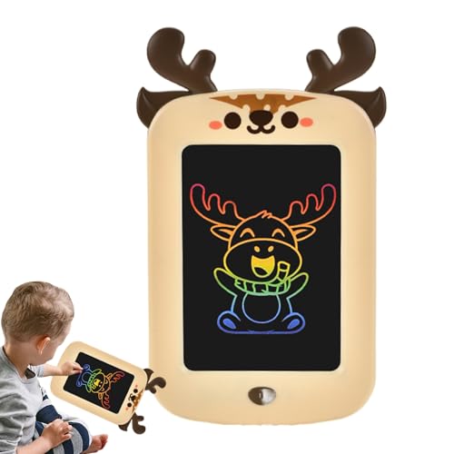 Tableta para escribir, juguetes educativos para dibujar, tableta electrónica Doodle 21,6 cm – Niños Chicas Preescolar Coche Casa Fiesta Cumpleaños
