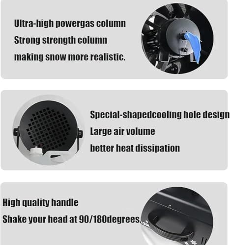 Máquina de nieve de 2000 W para fiestas y eventos, efecto de nieve DJ, ideal para fiestas invernales y espectáculos (Color: 2000 W) miniatura 5