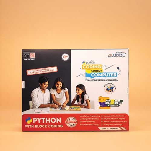 AITINKR Python Coding Blocks Kit for Kids 8-14 | Screen-Free STEM ...