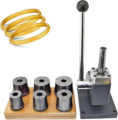 Máquina expansora de joyas con 6 troqueles redondos para cambiar el tamaño de la pulsera de 42 a 70 mm