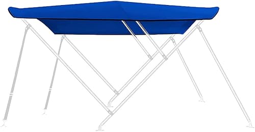 Miniatura 4 de Bimini - Toldo de lona de repuesto de tela superior cubierta superior Bimini de 3 arcos para barco con bota de almacenamiento 600 D anti-UV