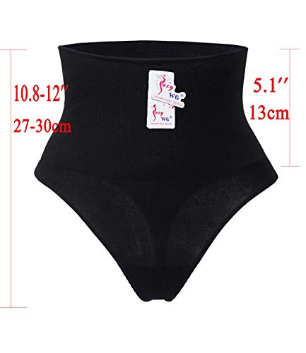 Sexywg Women Waist Cincher Girdle Tummy Control Thong Panty Slimmer Body Shaper Black #TOP5
