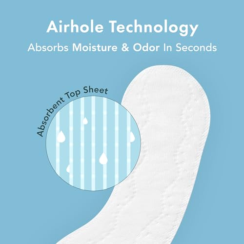 Image of Rael Panty Liners for Women, Organic Cotton Cover (Micro Thin, 280 Count) | Daily Pantiliners, Sanitary Liner, Light Absorbency, Unscented, Chlorine Free, Thin, Period Essentials