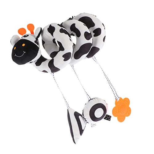 Vaguelly シー新生児用ベッドヘッドおもちゃ 製動物型 吊り下げ式 ベル付き ベビーベッド ベビーカー装飾 インタラクティブ知育玩具 目と手の協調性を促進 洗濯可能 色落ちしにくい