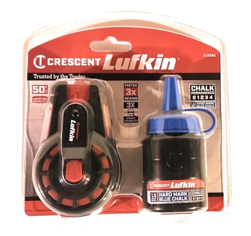 LUFKIN - CHALK & REEL, 50', 1.5OZ HARD BLUE (CL50BA)