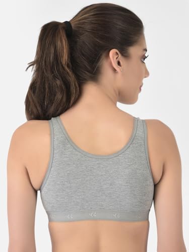 Image of Softline Women's Cotton Rich Wired Non-Padded Molded Sports Bra Combo | High-Support & Breathable Activewear | Soft & Durable for Workouts & Everyday Wear (Pack of 2)