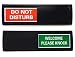 Black Do Not Disturb Sign | Shutter Changes When You Push IT | for Home, Offices,Hotels, Hospitals (Don't Disturb, Welcome Signs) Also Includes Double Sided Tape mounting.