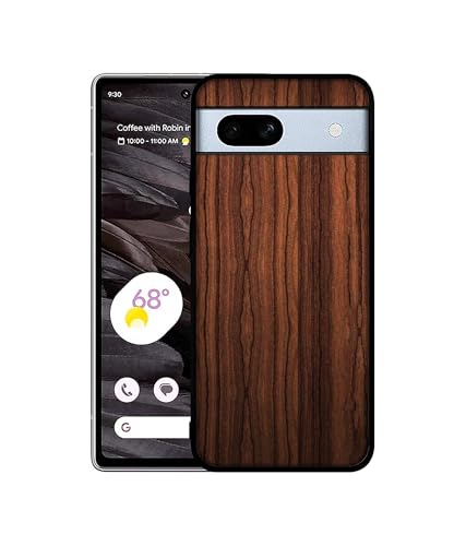 Image of Brown Wooden Texture Design Premium 2D Printed Metal Back Case Cover for Google Pixel 7A 5G