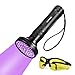 Raguso Linterna UV Detector de orina para Manchas de Mascotas Brillante 100 LED Antorcha de luz Negra con Gafas de Sol UV Detección de Mano para el hogar Hotel Cama Cama Alfombra Inspección