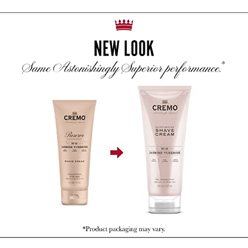 Cremo Jasmine Tuberose (Reserve Collection) Moisturizing Shave Cream, Astonishingly Superior Ultra-Slick Shaving Cream Fights Nicks, Cuts And Razor Burn, 6 Fl Oz (Product Packaging Pay Vary) #TOP1