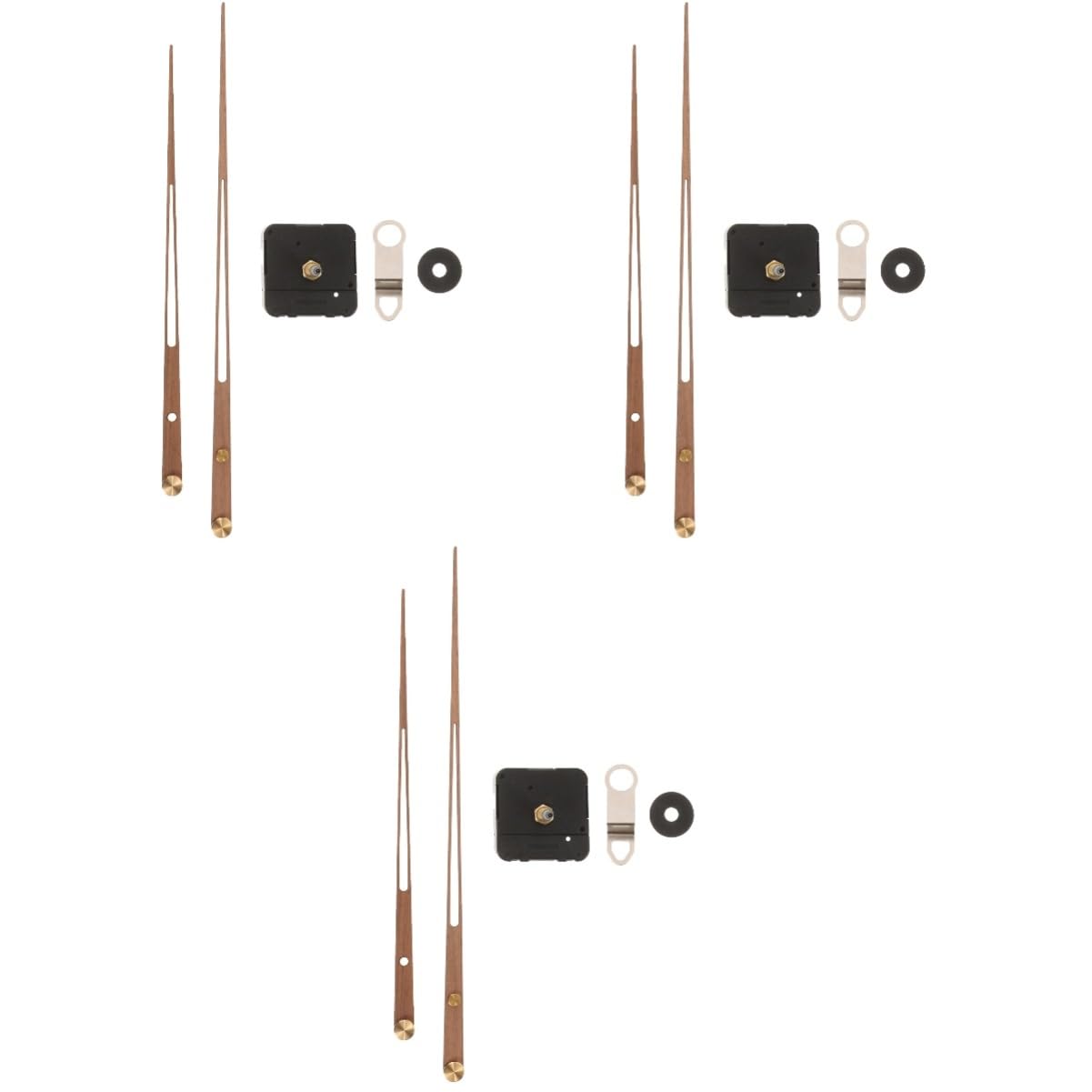 HOMSFOU 3sätze Hochdrehmoment Kit Mit Holzzeigern Für Wanduhr Präzise Zeitmessung Langlebige Materialien Für Kreative Projekte