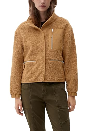 s.Oliver Damen 2122604 Sweatshirt Jacke, Sandstein, 42 EU