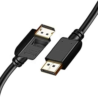 CableCreation 8K Displayport Cable 1.4, 6.6ft DisplayPort to DisplayPort Cable (DP to DP Cable) Gold Plated with 8K@60Hz, 4K@144Hz, 2K@165Hz Video Resolution & HDR Support, 2M/ Black