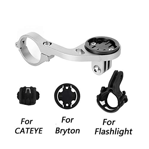 Kbrotech Bike Out-Front Mount Bicycle Handlebar Combo Mount for Garmin Bryton Gopro Flashlight,Compatible
