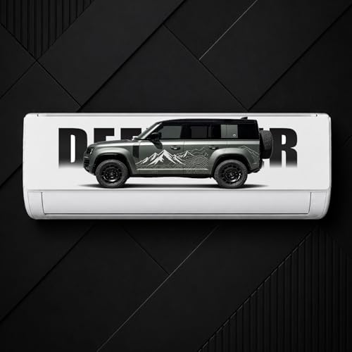 Image of Trending Porschhe 911 Racing AC Sticker, Air Conditioner Premium Vinyl, HD Gloss Finish, 24 Inches, for AC, Wall, Door, Glass (GRAYDEFENDER)