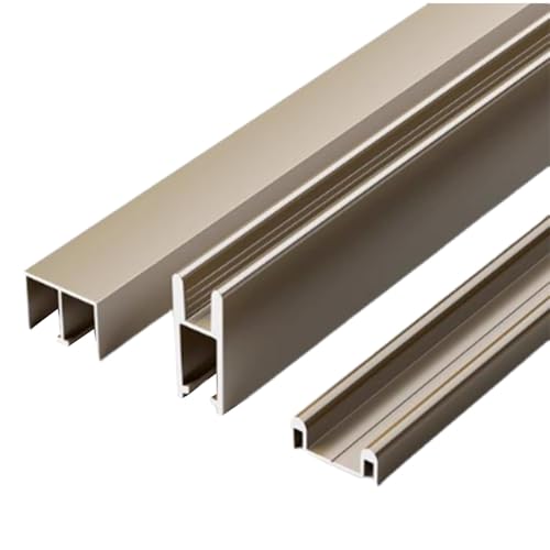 Riel para puerta corrediza en armarios y guardarropas con kit de 100 cm