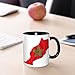 Imagen de JEJEA Taza de cerámica con diseño de mapa de la bandera de Marruecos