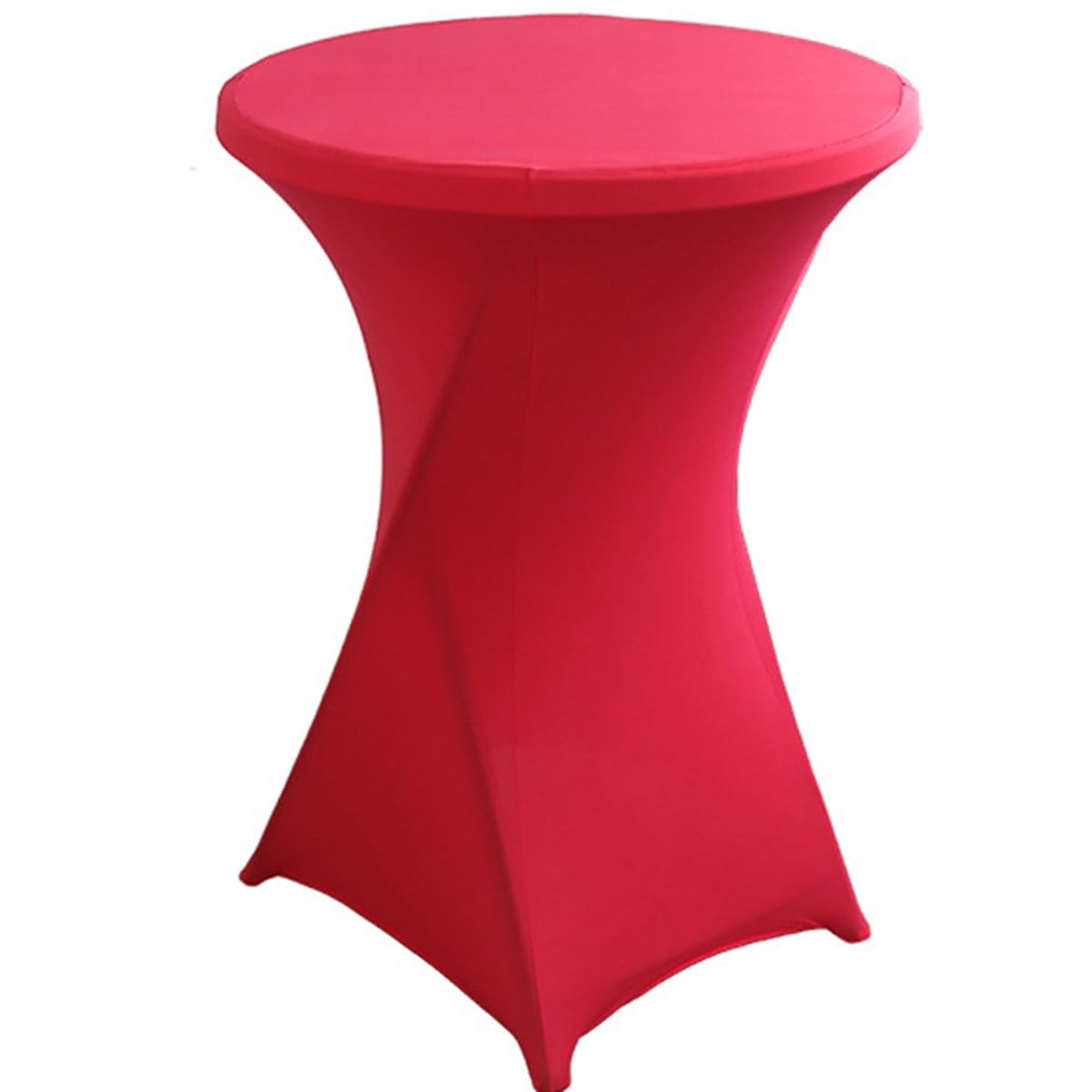 Housse de Table Ronde Extensible, Ø 60-80 cm Blanc Housse Mange Debout pour Mariage Hôtel Restaurant Table de Brasserie Haute de Bistrot Jardin Restaurent Bar (Color : #19, Size : 80x110CM)