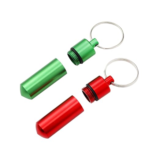 BMTick WOLKENKRAFT ÄRIS/WOLKENKRAFT FX Mini/Fenix Pro Vaporizador Capsule Caddy para 2 cápsulas dosificadoras (2 unidades verdes y 2 rojas)