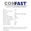 CONFAST 1/4 x 1-1/4 Blue Flat Phillips Concrete Screw Anchor with Drill Bit for Anchoring to Masonry, Block or Brick (100 per Box)