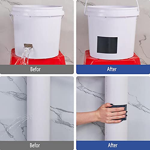 Image of White ?Power Tape - All Weather Patch Tape,Stretchy Sealing Tape for Roofing,Waterproof Tape for Pipes,Patch Holes & Cracks,Butyl Tape 4 inch x 5 FT