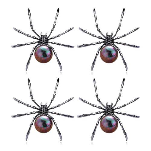 Broches araignées d'Halloween pour femme : accessoires de fête en métal