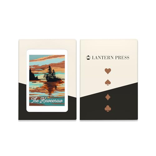 The Keweenaw Michigan Baraja de poker 52 cartas miniatura 4