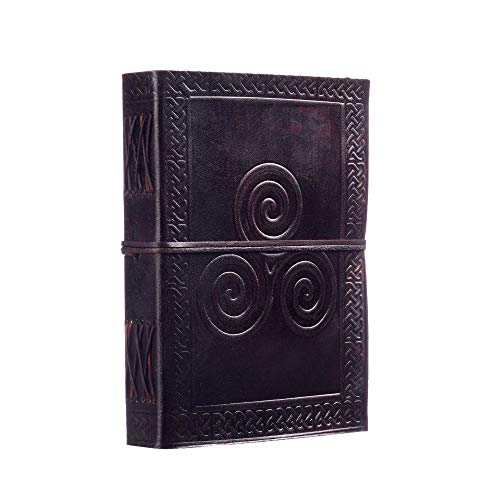 Celtic Triskelion - Diario in pelle, 13,5 cm x