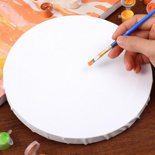 Lienzo redondo para pintar sin deformaciones usando paneles de lona rígidos para proyectos 6