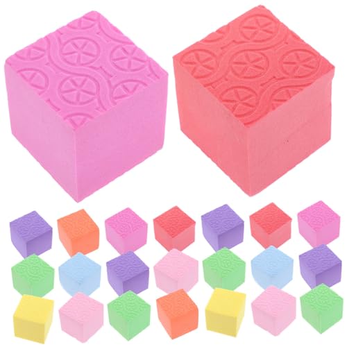 Operitacx 50 Pezzi Blocchi Di Schiuma Colorati Set Educativo Per Ragazzo Ragazza Scuola Dell'infanzia Superficie Liscia Sicurezza Giocattolo Didattico Precoce