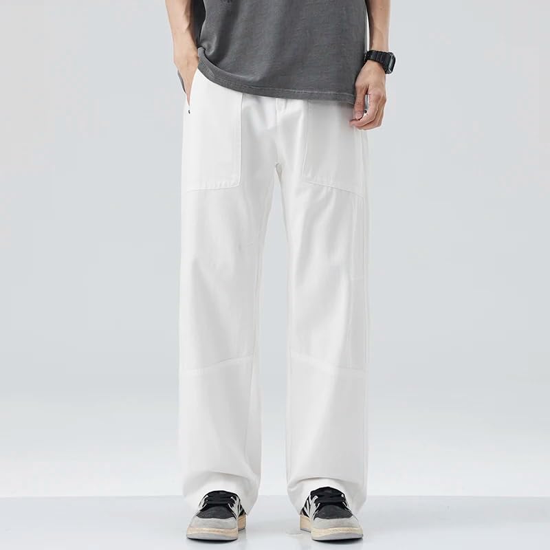 Men's Summer Pants Thin Straight Stretch Casual Trousers2