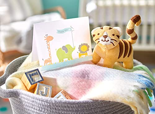American Greetings Baby Shower Thank You Cards With Envelopes, Giraffe, Elephant And Lion (50-Count) #TOP4