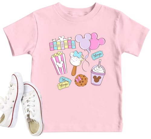 Image of Magical Shirts Women Girls Family Vacation Matching Shirt Magic Kingdom T-Shirt Mommy and Me Trip Short Sleeve Tops
