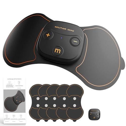 Unidad TENS inalámbrica estimuladora muscular para alivio del dolor, máquina TENS recargable para manejo del dolor, dispositivo TENS portátil para espalda, hombros, calambres ((Host&Pads 5))