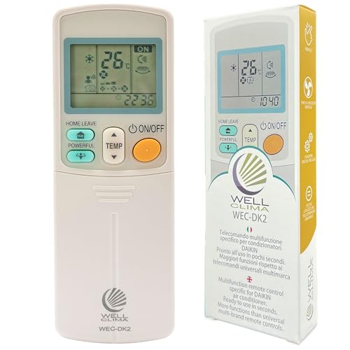 Jolly Line By GBS Telecomando Universale Per Climatizzatore Air Plus New – Retroilluminato, Tasti Fluorescenti, Ricerca Codice, Memoria Batterie