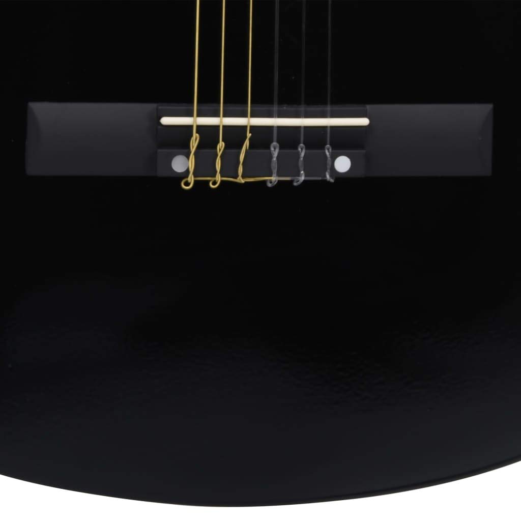 Chitarra Classica per Principianti, con Borsa, Tracolla, Plettri, Corde, Accordatore e Supporto, 4/4 39 pollici, in Legno di Tiglio e Nylon, per Studenti e Musicisti Principianti