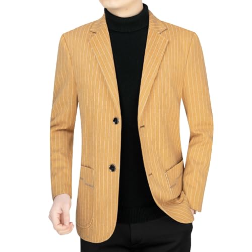 Blazer en tweed décontracté veste printemps automne homme mûr