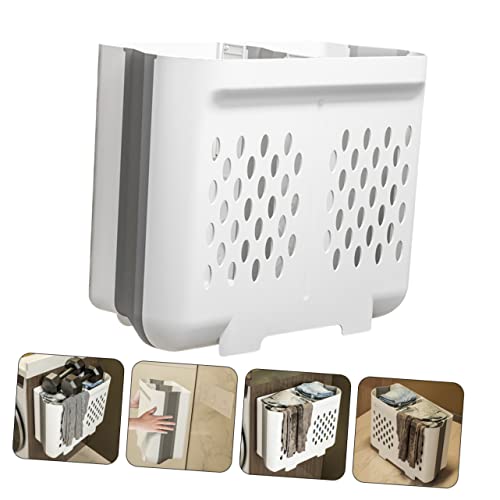 Panier à linge pliable gain de place pour optimiser le rangement d'une petite salle de bain