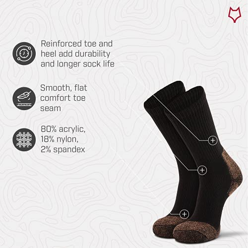 Image of Men's Steel-Toe Heavyweight Crew Work Sock - 2 Pack