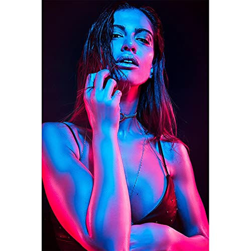 Affiches et impressions mur art moderne coloré sexy femme 70x100