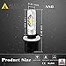 Alla Lighting 3800lm 899 880 LED Fog Light Bulbs, Super Bright PG13 Base 884 885 887 893 H27 H32, ETI 56-SMD (6000K Xenon White)