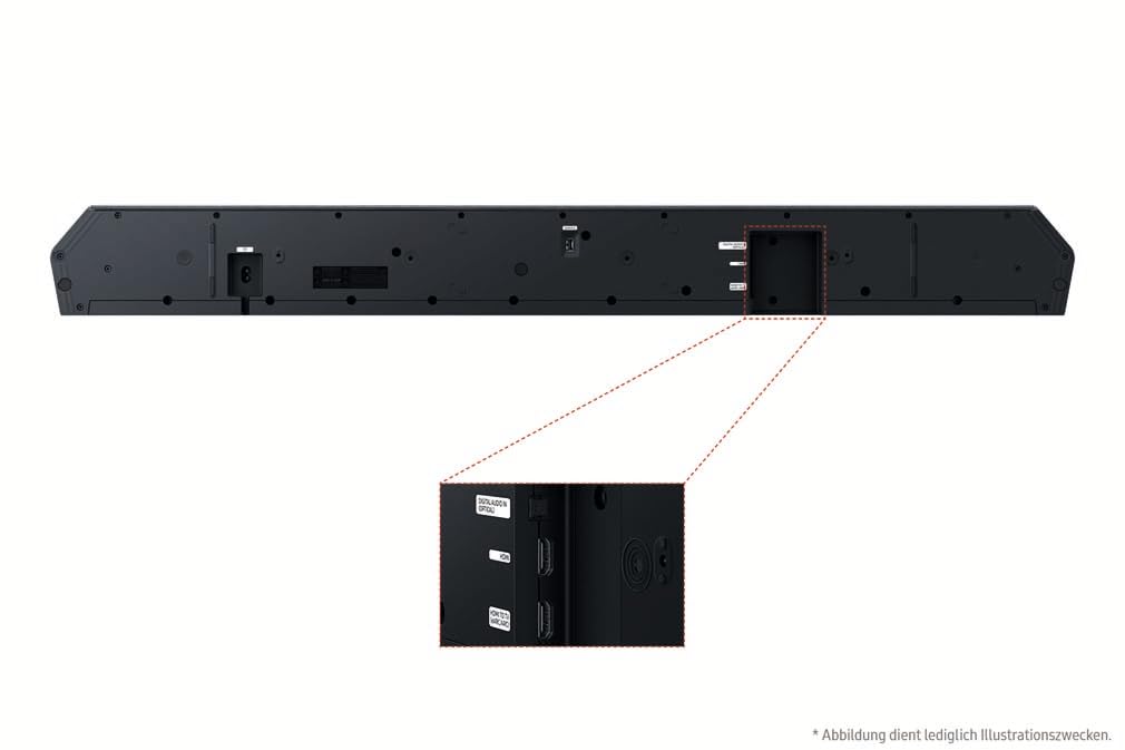 SAMSUNG HW-Q935GF Q-Series 9.1.4-Kanal-Soundbar für Fernseher, Kabelloser 6,5"-Subwoofer, 2.0.2-Kanal-Rücklautsprecher, Kabelloses Dolby Atmos und DTS:X, SpaceFit Sound Pro, Q-Symphony