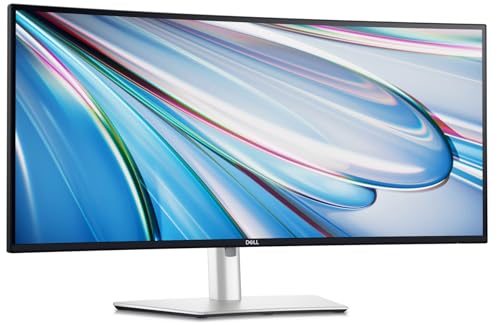 Dell U3425WE (34" 86.36cm) UltraSharp Curved Thunderbolt Hub UWQHD Monitor, Dual 5W Speakers, 1x HDMI, 1x DP 1.4, Thunderbolt 4, 3X USB-C, 5X USB-A, Audio Out, RJ45