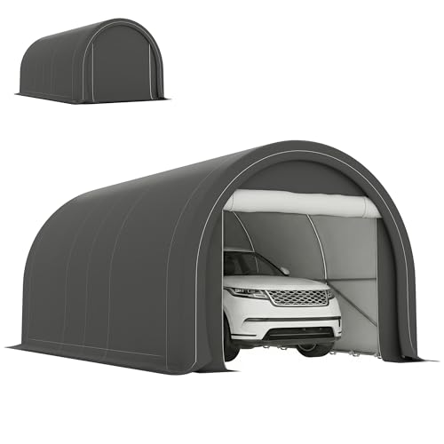 Outsunny 10' x 16' Carport, Heavy Duty Portable Garage...