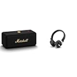Major IV On-Ear Bluetooth Headphone, Black & Emberton II Portable Bluetooth Speaker - Black & Brass